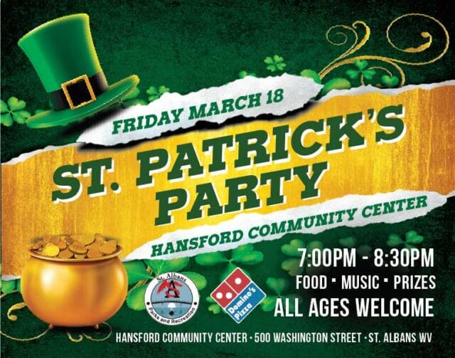 St. Patrick's Party - Hansford Community Center - March 18 2022