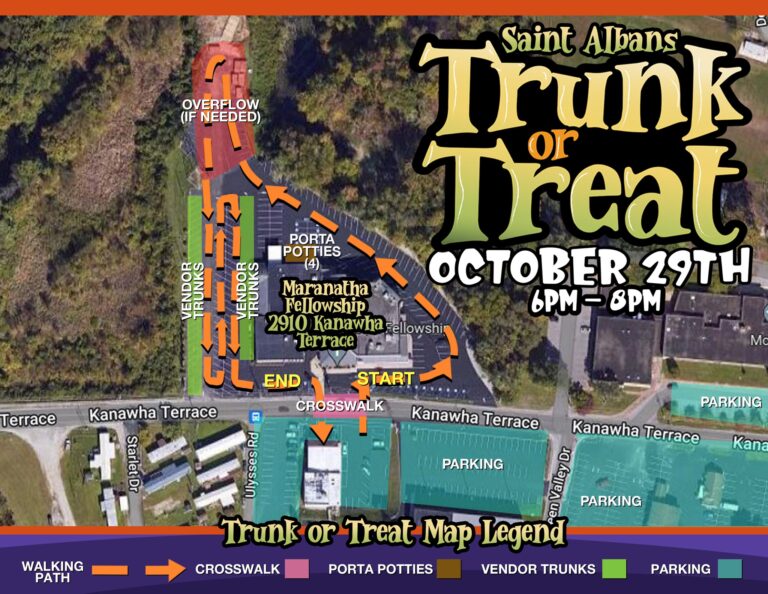 2022 Trunk or Treat in St. Albans St. Albans WV Parks & Recreation Dept.