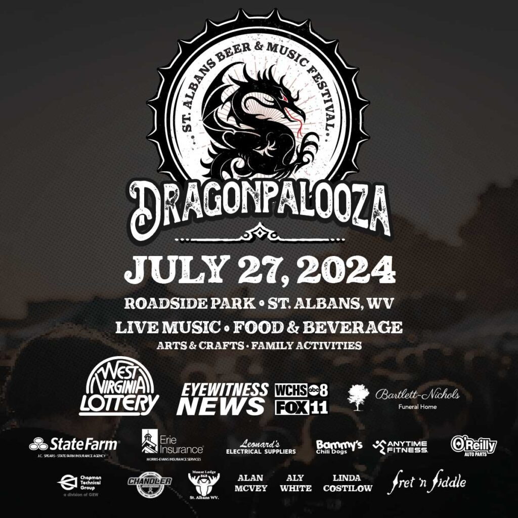Dragonpalooza - St. Albans Beer & Music Festival - July 27, 2024 - Roadside Park - St. Albans, WV