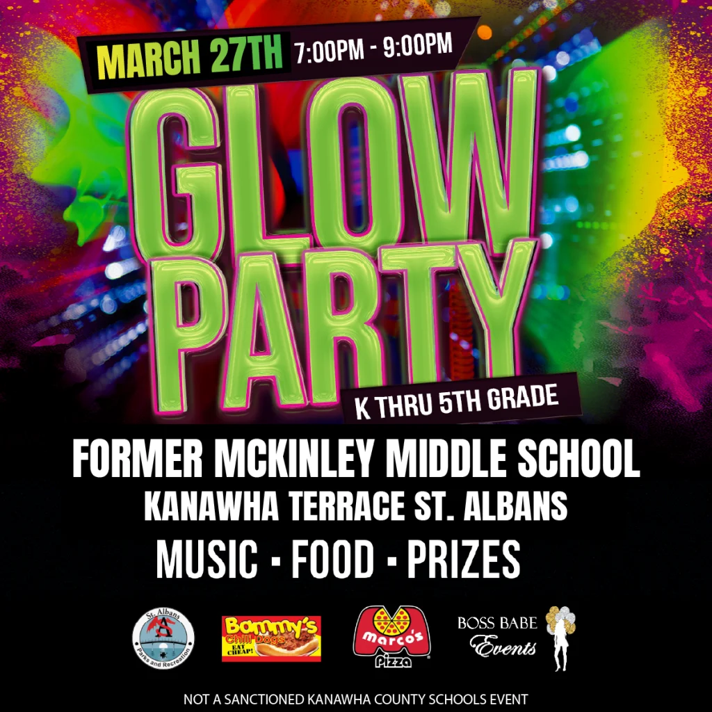 St. Albans Parks & Recreation is bringing back the Glow Party for an exciting night of music, games, and glow-filled fun for K thru 5th graders.